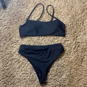 Black high waisted sexy bikini